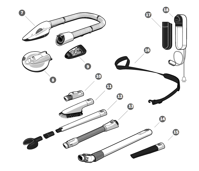 Acheter en ligne Brosse à habits TD7 pour aspirateur VK7 - Kobold Vorwerk